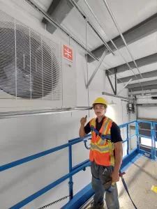 Commercial installation of a Moovair Heat Pump in Ottawa, Ontario.